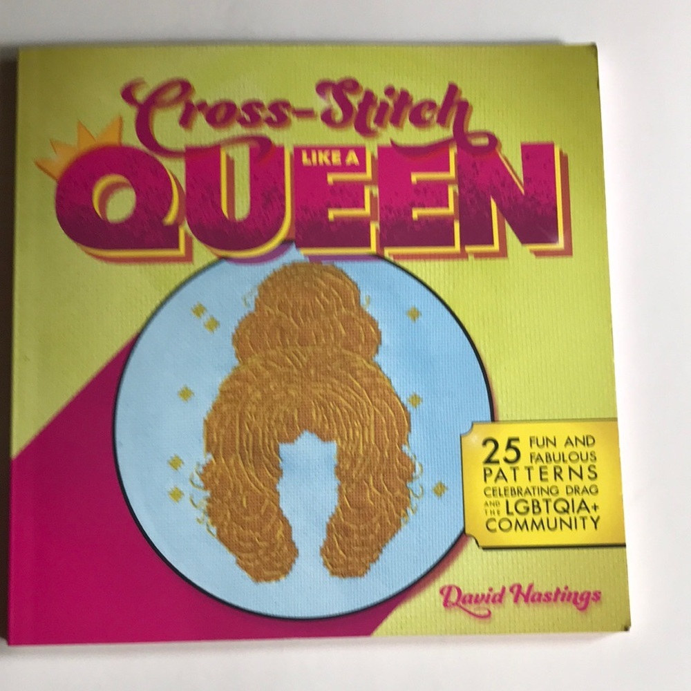 NWT Cross-Stitching Celebrating the LGBTQ Community Queen gay pride